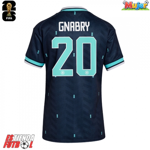 Alemania Serge Gnabry #20 Segunda Equipación Mujer Mundial 2026 Manga Corta